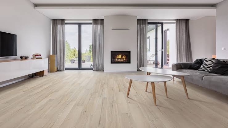 SPC click flooring installed in a modern Dubai interior